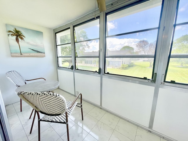 view of sunroom / solarium