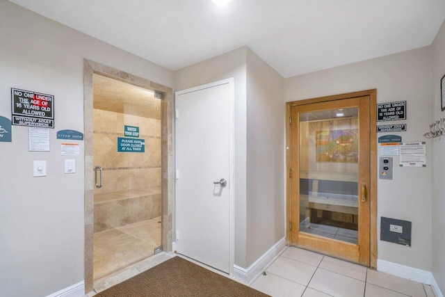 bathroom featuring tile patterned floors