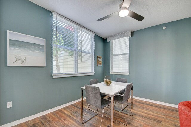 bedroom featuring light hardwood / wood-style flooring and ceiling fan