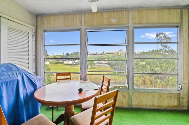 sunroom with a healthy amount of sunlight