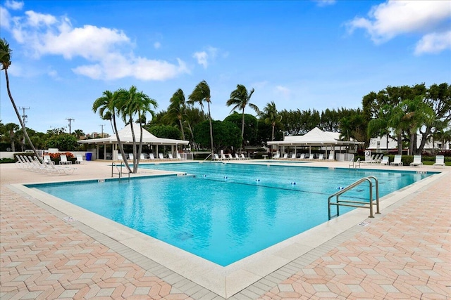 view of pool with a patio