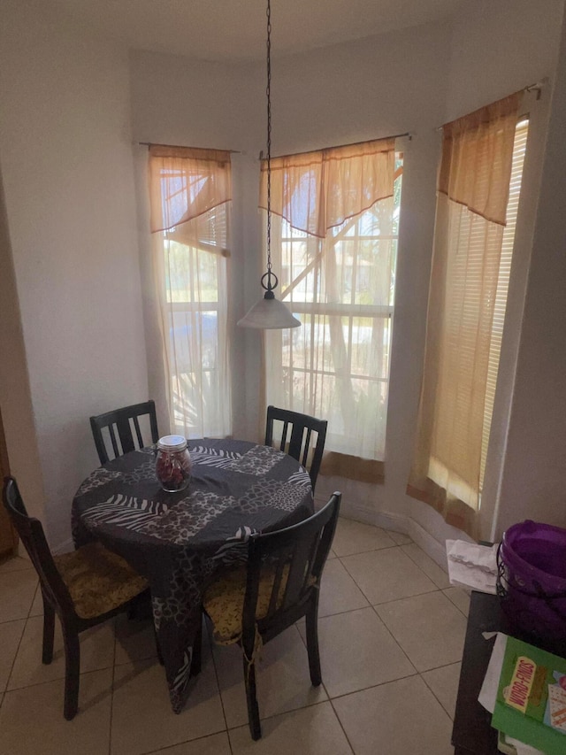 dining room featuring tile flooring