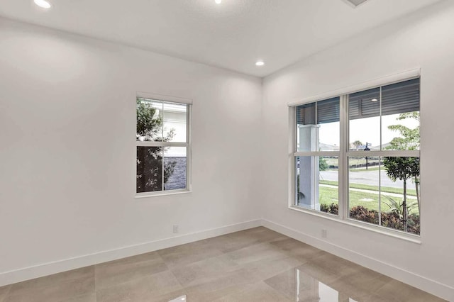 view of tiled empty room