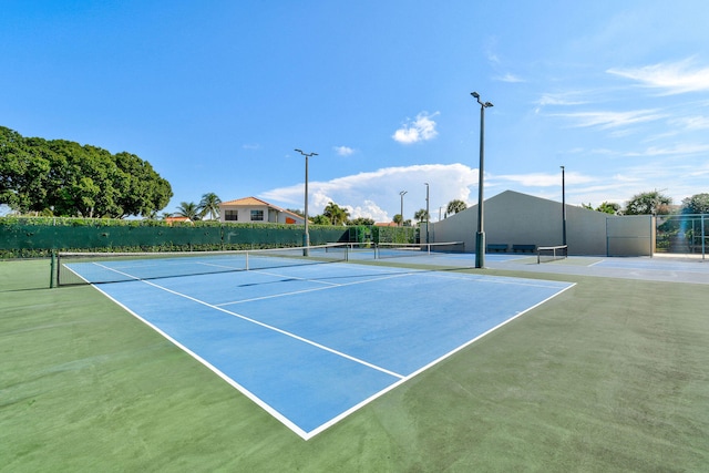 view of tennis court