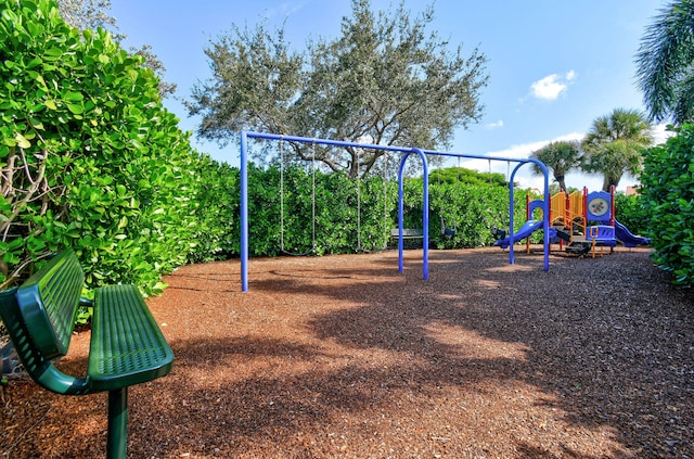 view of jungle gym