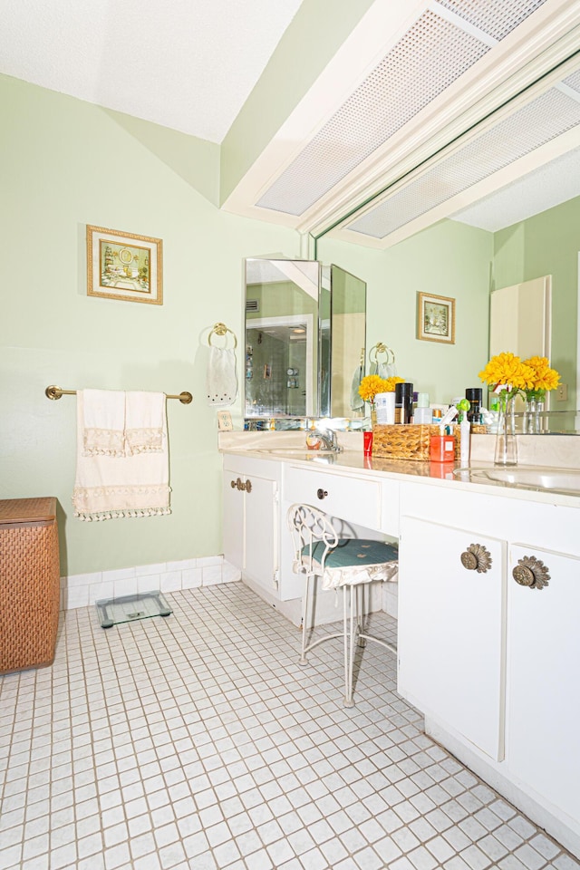 bathroom with vanity