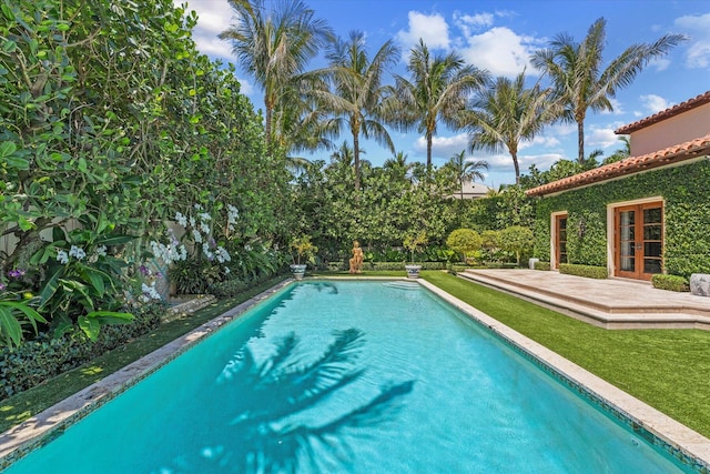 view of pool with a patio area