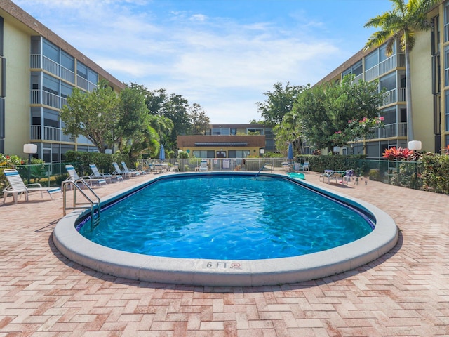 view of pool