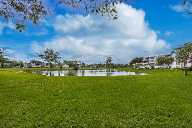 exterior space featuring a water view