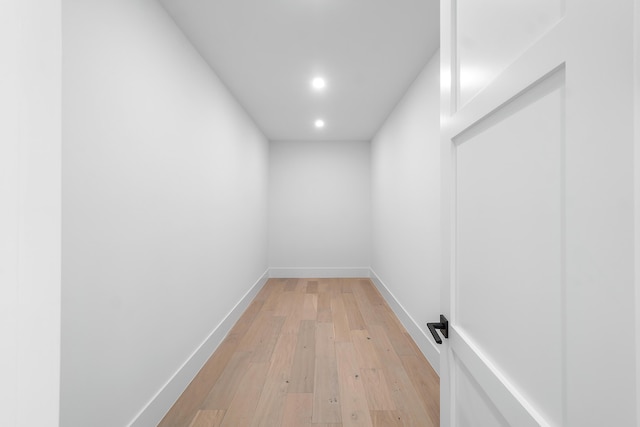 interior space featuring light wood-type flooring