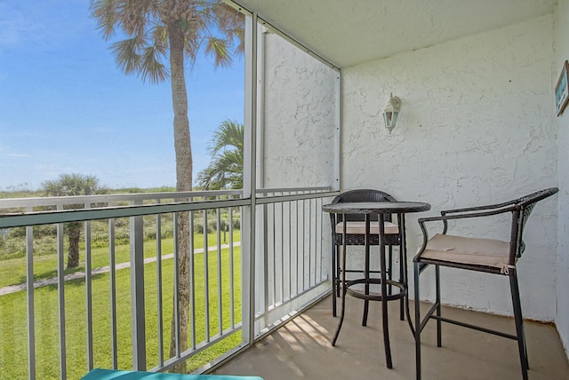 view of balcony