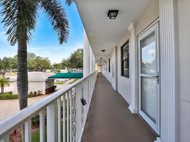 view of balcony