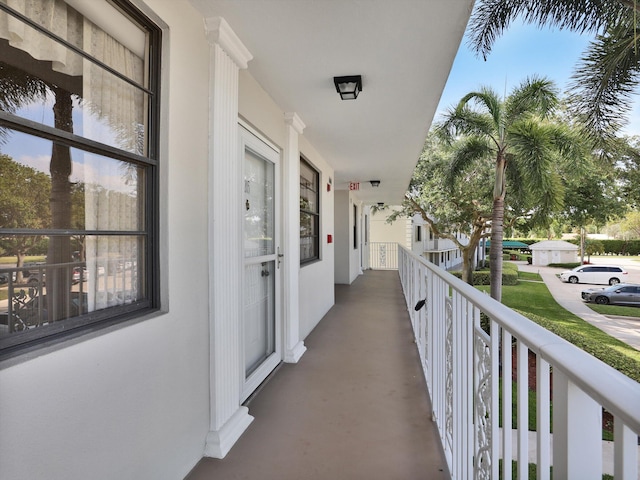 view of balcony