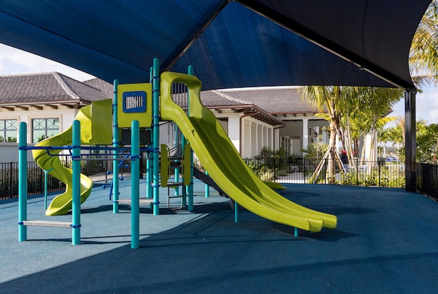 view of jungle gym