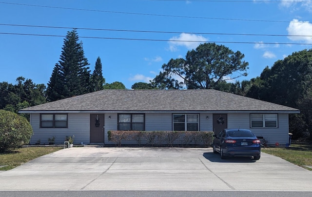 view of ranch-style home