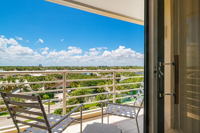 view of balcony