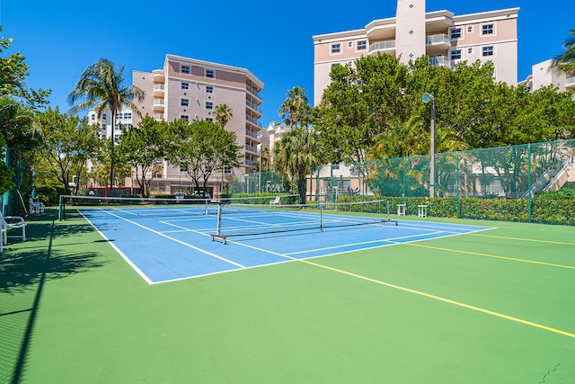 view of sport court