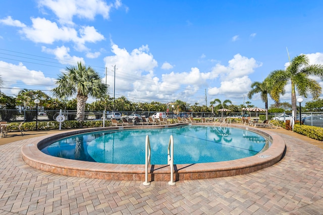 view of pool