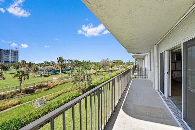 view of balcony