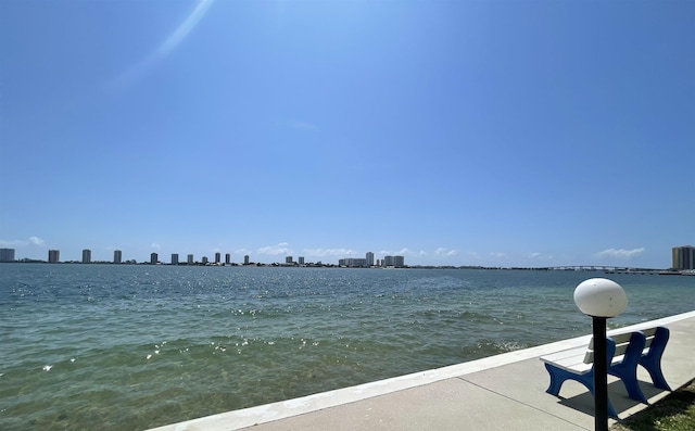 view of water feature