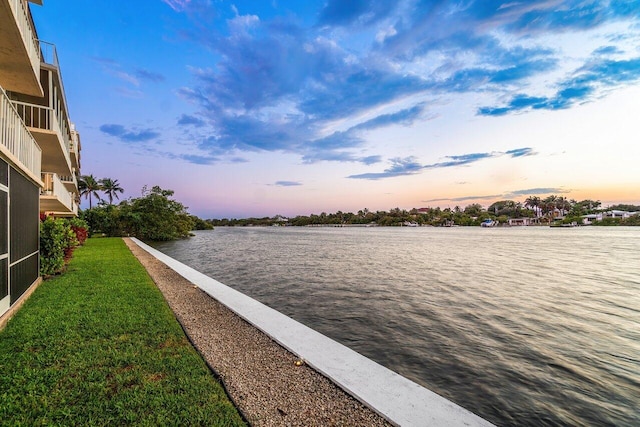 view of water view