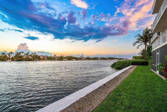 view of water feature