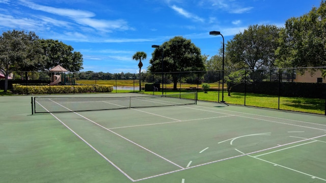 view of sport court