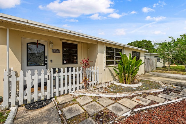 view of front of home