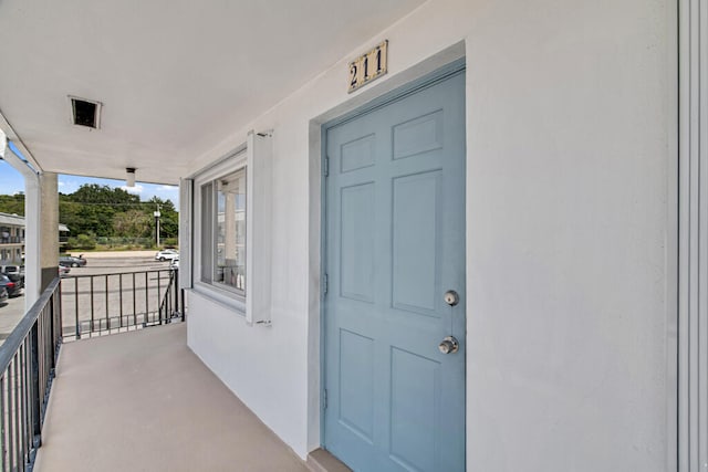 balcony with covered porch