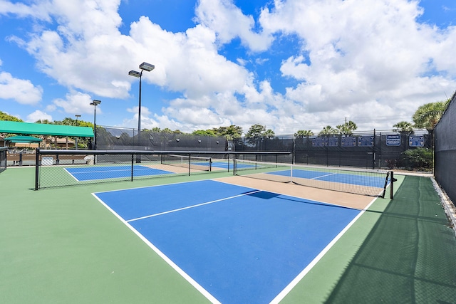 view of sport court