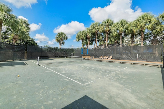 view of sport court