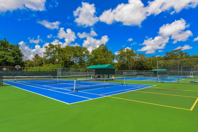 view of tennis court