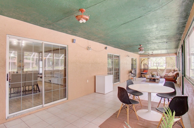 view of sunroom / solarium