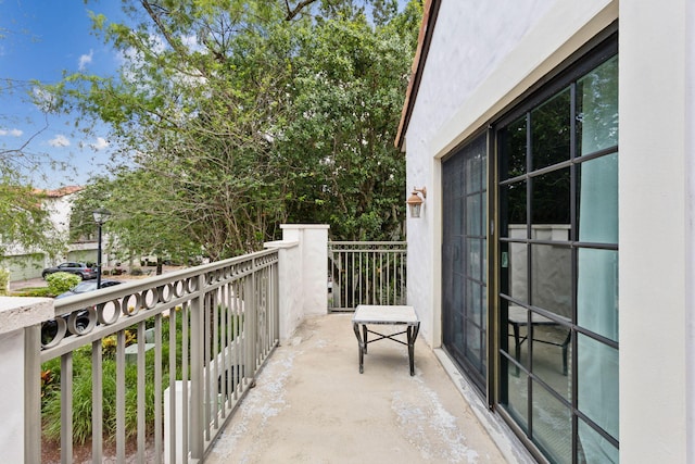 view of balcony