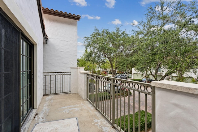 view of balcony