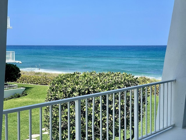 water view featuring a view of the beach