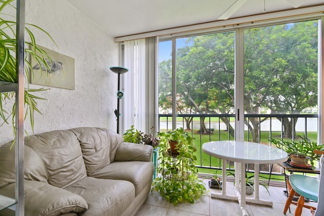 view of sunroom / solarium