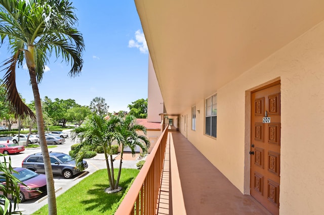 view of balcony