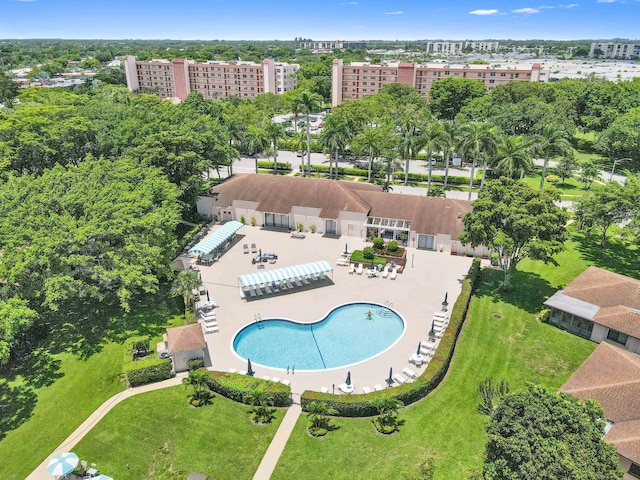 birds eye view of property