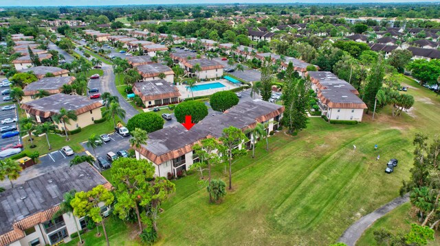 aerial view of residential area