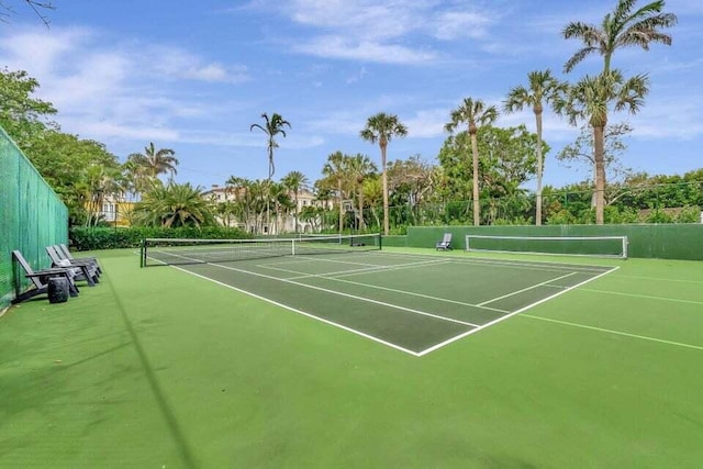 view of tennis court