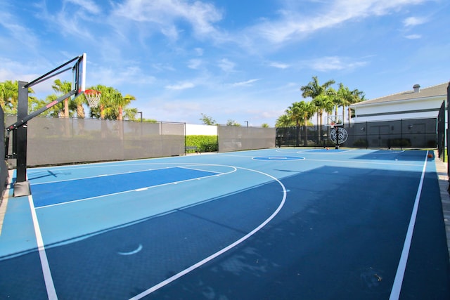 view of basketball court