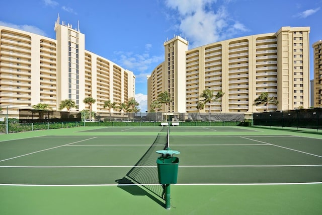 view of tennis court