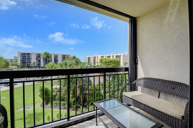 view of balcony