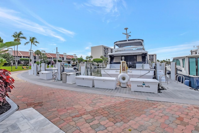 view of nearby features featuring a patio area