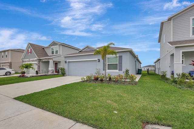 view of front of house with a front yard