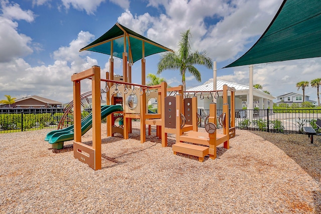 view of jungle gym