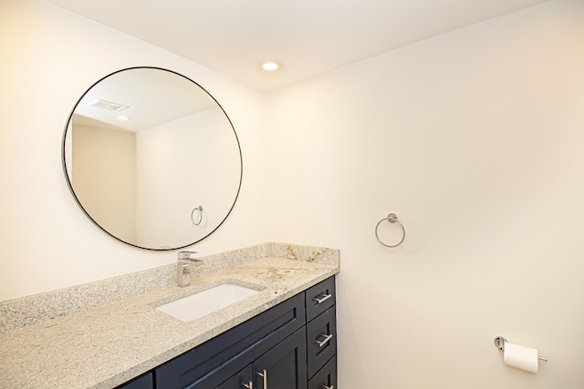 bathroom with large vanity