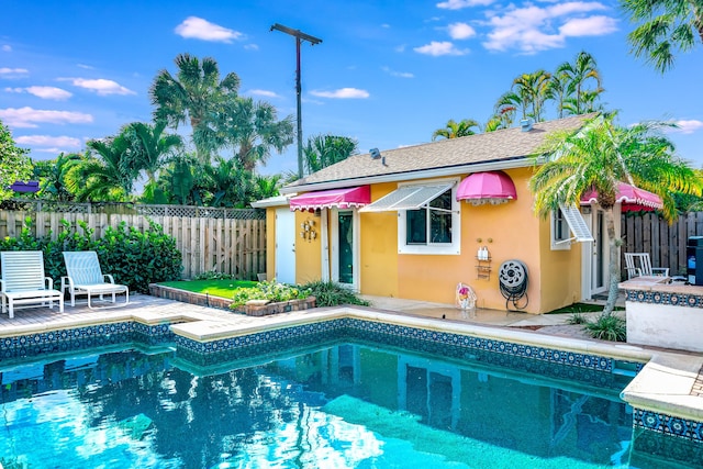 view of pool with a patio