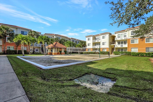 view of community with a yard